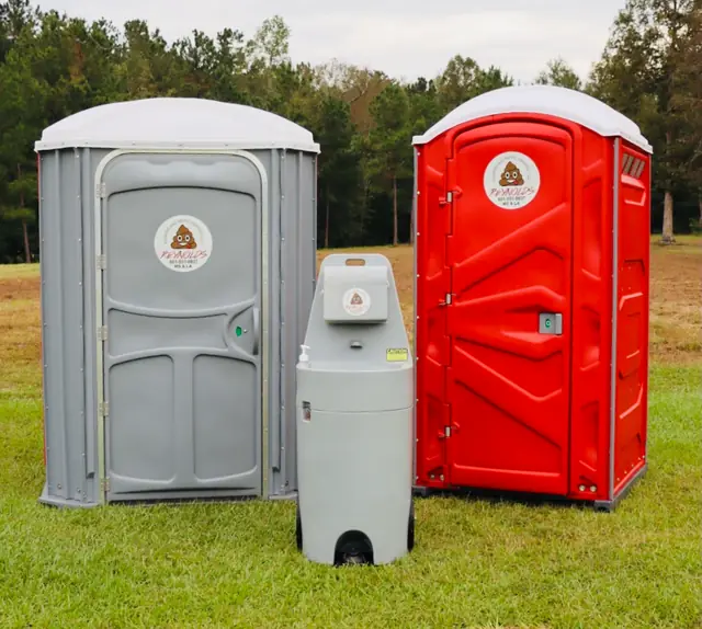 Portable toilets and handwash station